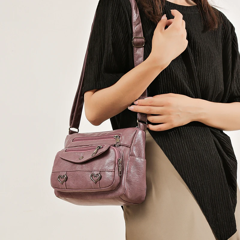 New Simple Leisure Women Messenger Bag Vintage Lightweight Large Capacity Female Shoulder Bag Crossbody For Commute Outings