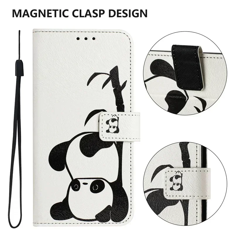 Painted Pattern Leather Flip Case - Premium Smartphone Cover