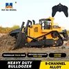 HUINA 554 Car Toys 1:16 RC Truck  Model Remote Controlled Bulldozer Tractor crawler Engineering Car Toys for boys kids Gift 1