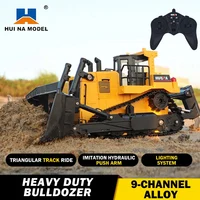 HUINA 554 Car Toys 1:16 RC Truck  Model Remote Controlled Bulldozer Tractor crawler Engineering Car Toys for boys kids Gift 1