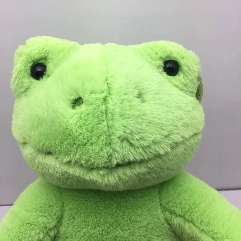 40cm Green Frog Plush Toy Build A Bear Soft Stuffed Doll  Frog Plushie Figure Doll Kids Christmas Gift Room Decor