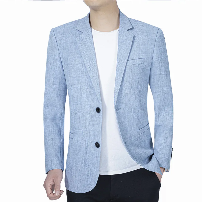 Big Size 2024 New Men Suit Jacket Thin Blazers Spring Autumn Solid Business Casual Suit Jacket Male Clothing Blazer Hombre Coats