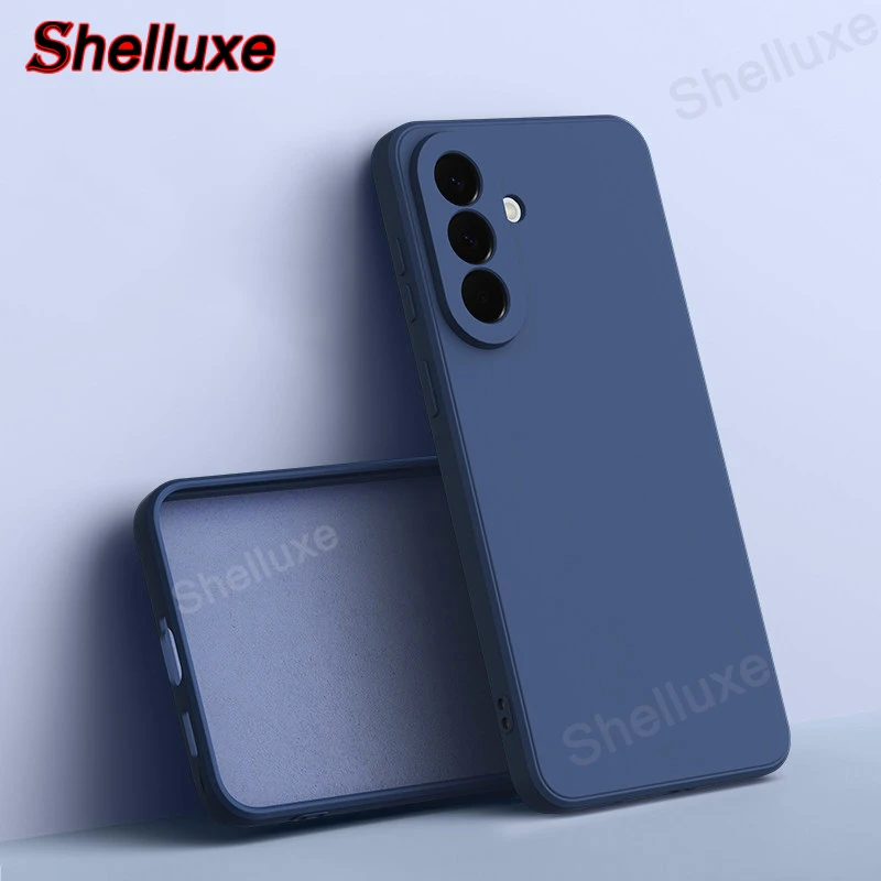Shelluxe Square Liquid Silicone Silky Feel Case Cover