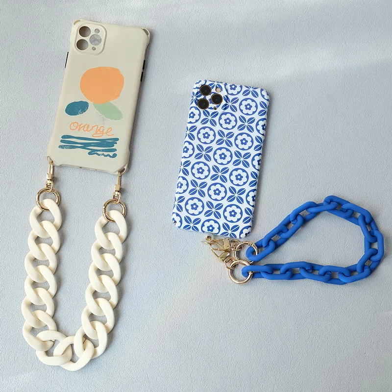 Neue Modische Damen-Handtaschenkette Mattierte Bonbon-Grün-Blaue Harz-Kette Mattierter Riemen Damen-Clutch Schultertaschenkette – Detail 20