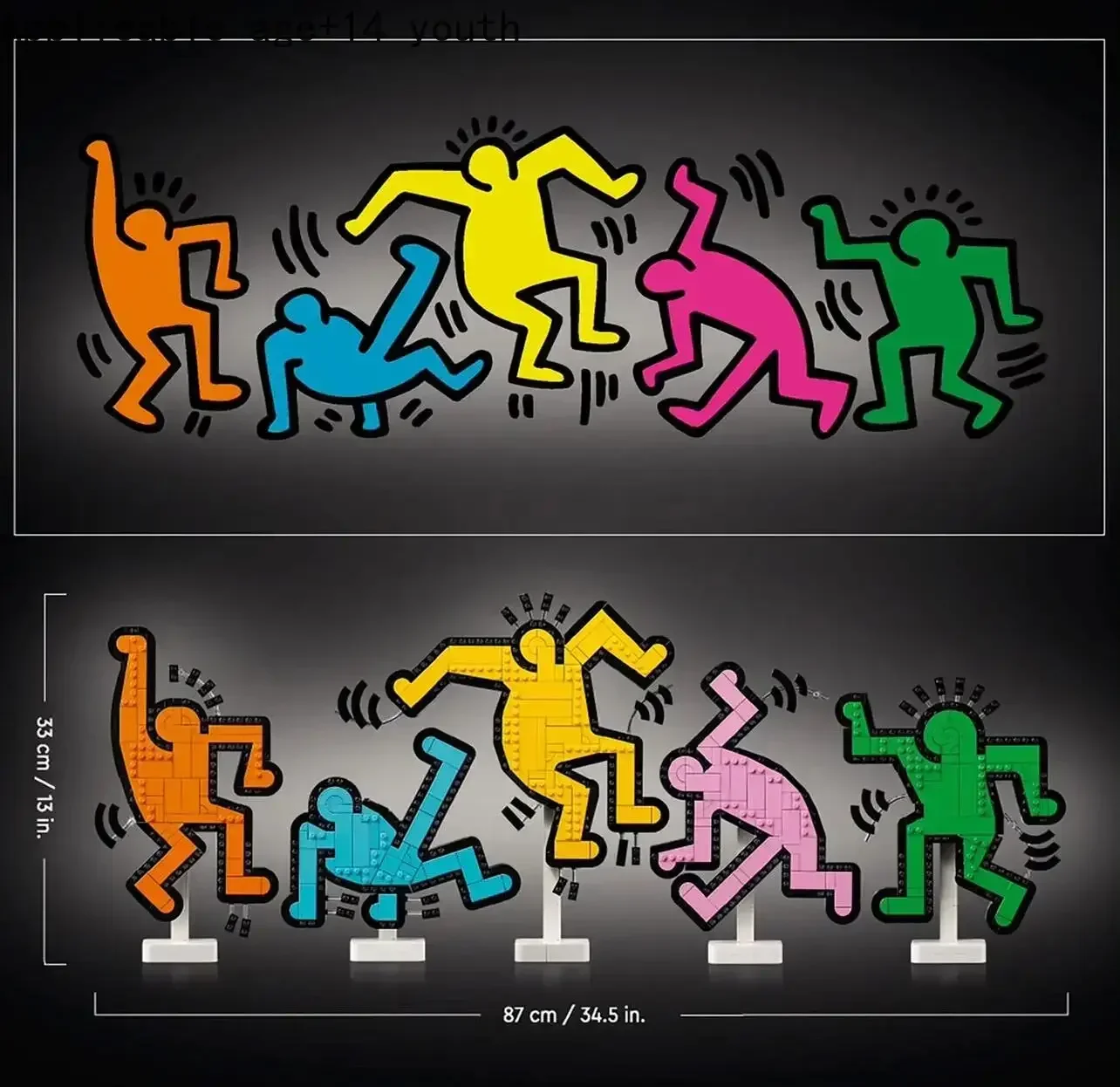 1773개의 새로운 예술 31216 춤추는 피규어 빌딩 블록 세트 DIY 홈 데코레이션 브릭 장난감 어린이 교육용 선물