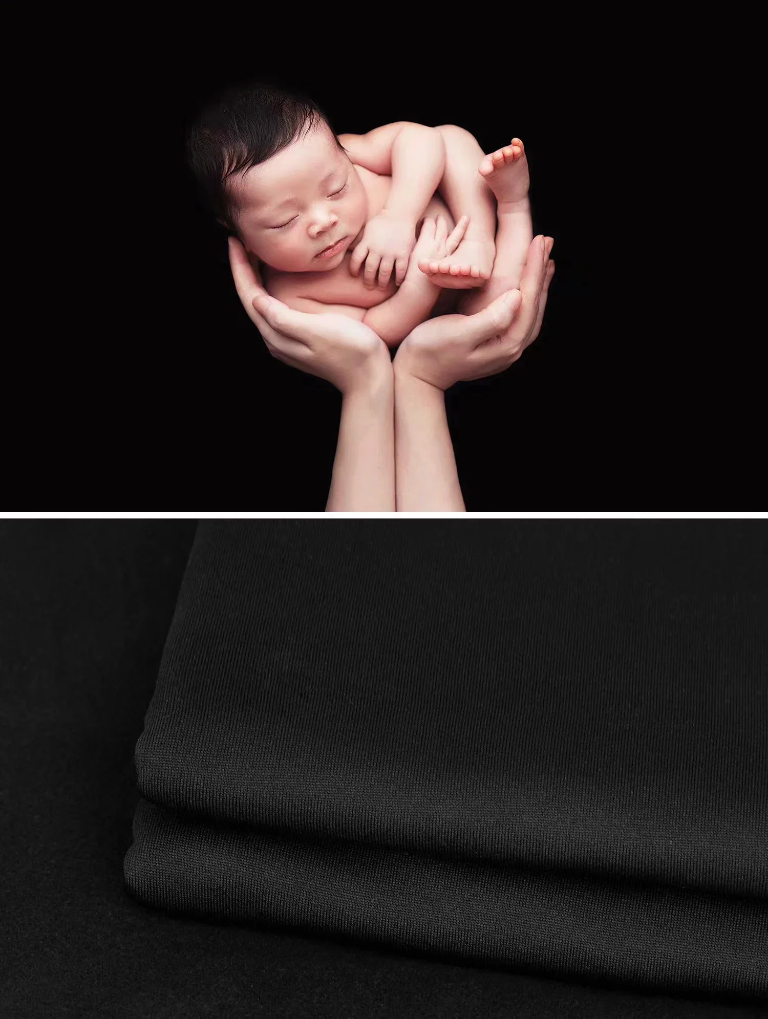 Luxurious Newborn Photography Wrap Blanket & Backdrop Set