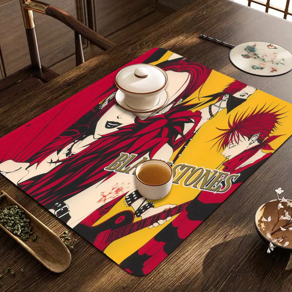 Nana Kitchen Dish Mat Absorbent Dining Table Mats Retro Non-slip Placemat Coffee Dish Tableware Mat For Home Decor 6