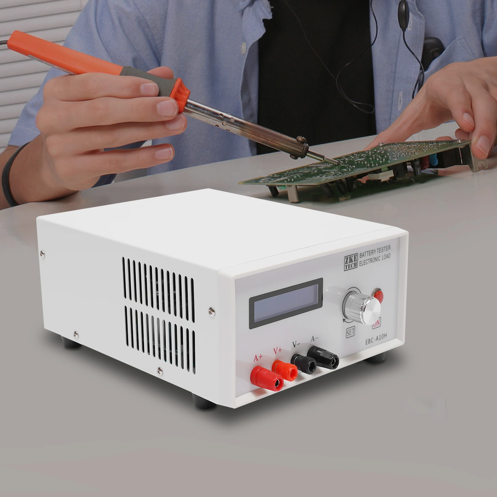 EBC-A10H Electronic Load Li/Pb Battery Capacity Performance Tester LCD Display