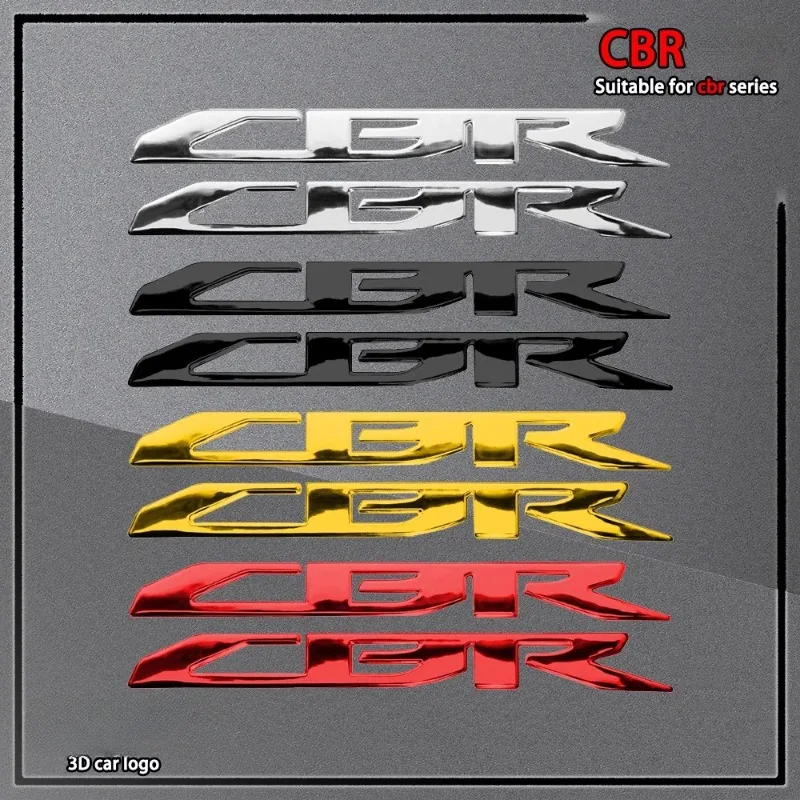 Motorcycle Stickers 3D Emblem Badge Decal Raised Tank Logo For Honda CBR 125R 250R 250RR 500R 650R 650F 600RR 1000RR Accessories wholesale aluminum motorcycle radiator for honda cr 125r 05 07