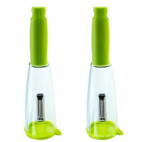 

Multi-Function Peeler with Rubbish Box, Creative Fruit Peeler, Paring Knife, Kitchen Accessories, Storage Type, 2021 New