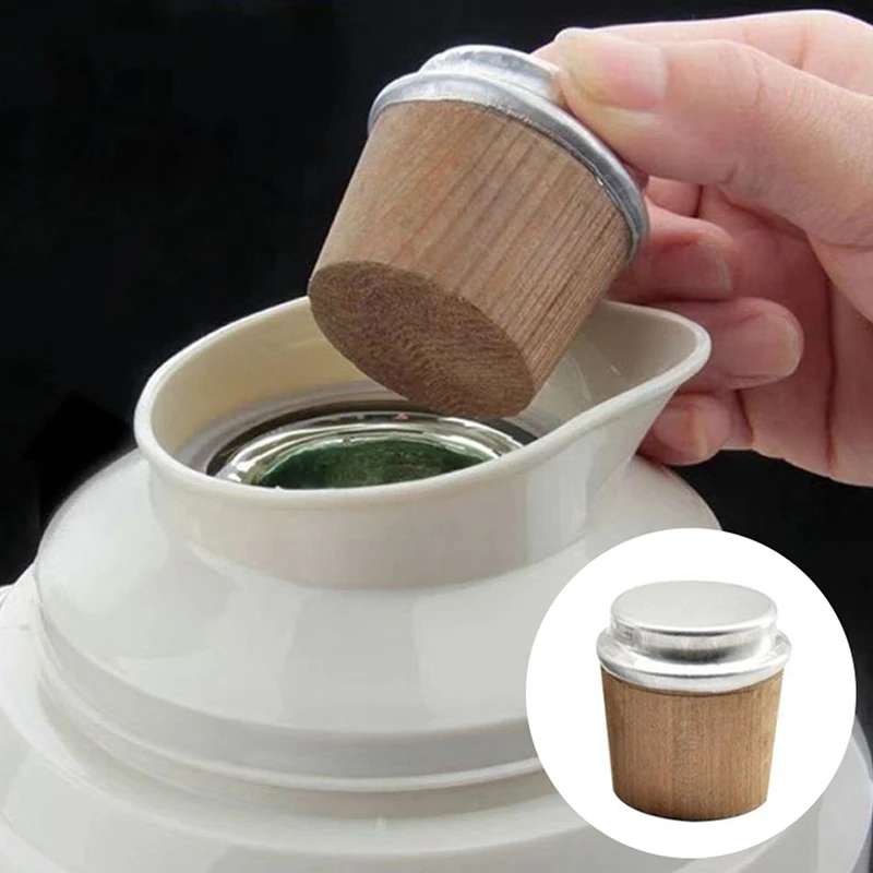 2Pcs Wood Thermos Stopper Sealed Safe Durable Vacum Flask's Cork Plug