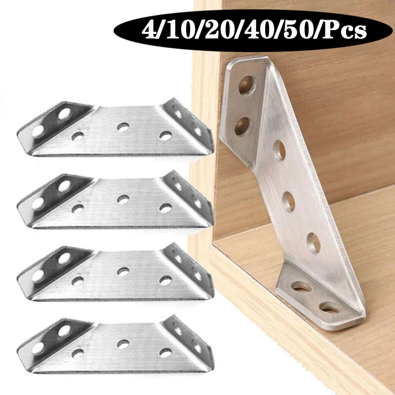 Universal เฟอร์นิเจอร์วงเล็บมุมมุมยึด Connector Bedframe ตู้ลิ้นชักเก้าอี้ฮาร์ดแวร์สามเหลี่ยมกรอบ 1