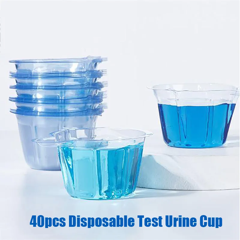 40pcs Plastic Pregnancy Test Urine Cup Disposable LH HCG Ovulation Tests Strips Urine Container Test Sample Transparent Cup,pregnancy test,pregnancy test strips,ovulation test strips