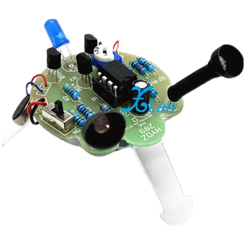 

LED Breathing Light Photosensitive Sensor Mobile Robot Part Electronic Soldering DIY Kit Simulated Firefly Flashing Robot Toy