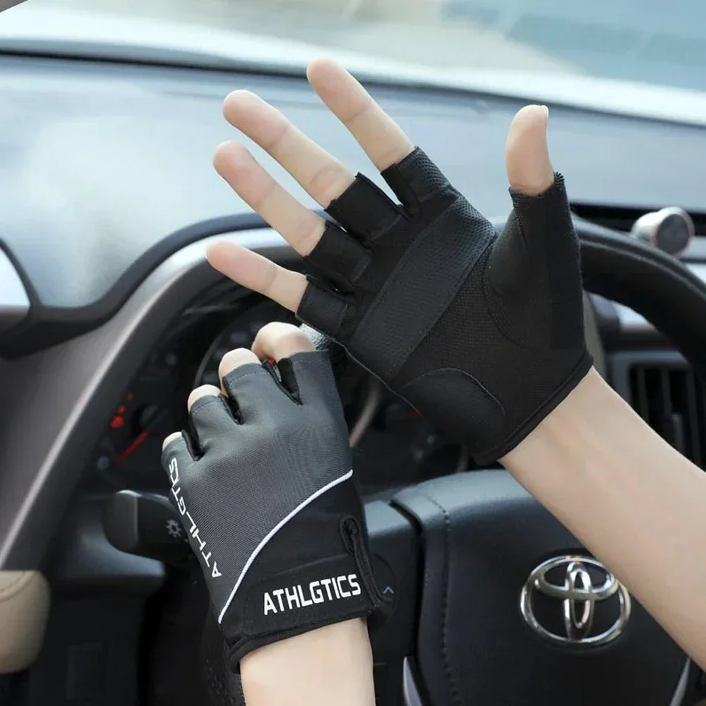 1 Pair Workout Gloves for Men and Women, Exercise Gloves for Weight Lifting, Cycling, Gym, Training, Breathable and Snug Fit