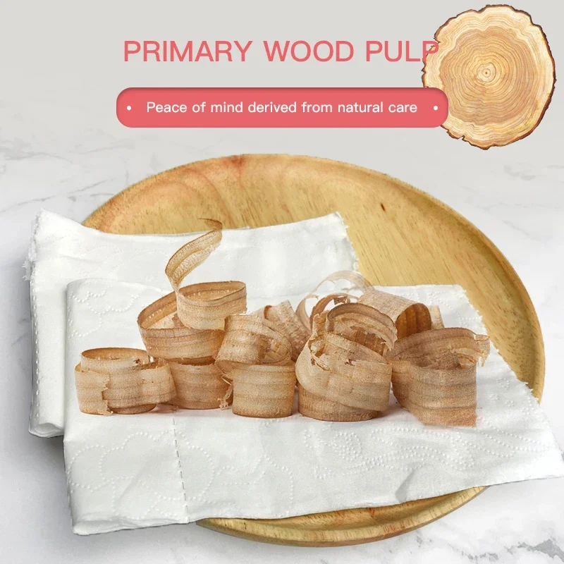 Toilet Paper 8 Rolls Household Five Layers Thickened Core Roll