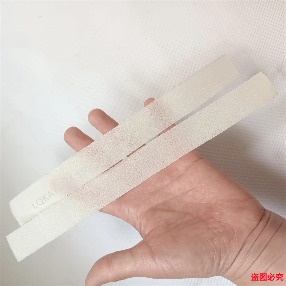 26cm echte Rayskin echte Stachel rochen haut Holzgriff Tsuka für japanische Samurai Katana Schwert Teile – Detail 3