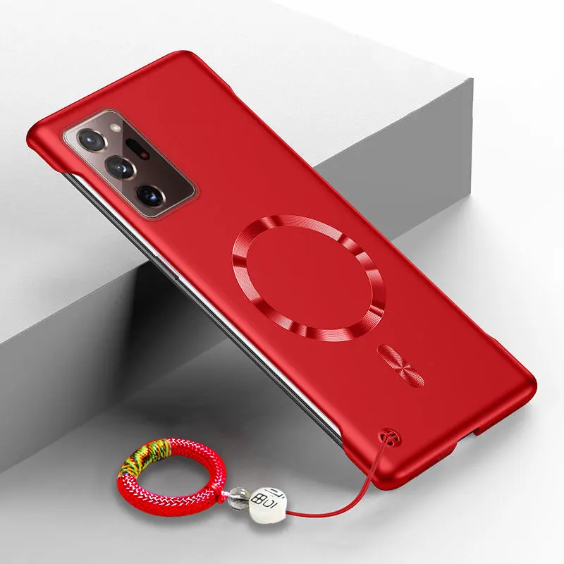 Lucky Ring Magnetic Phone Case - Frameless Matte Shockproof Metal Painting Cover