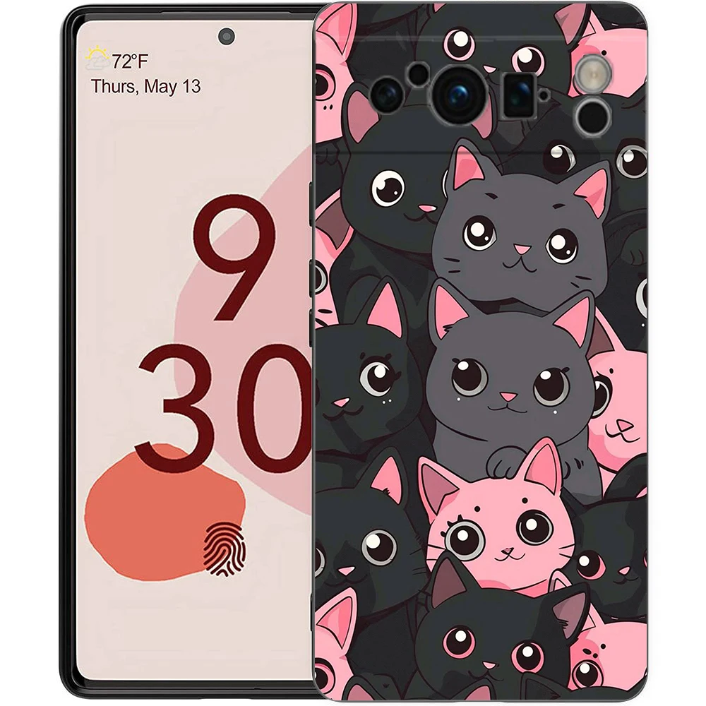Cute Cartoon Cat Soft TPU Phone Case