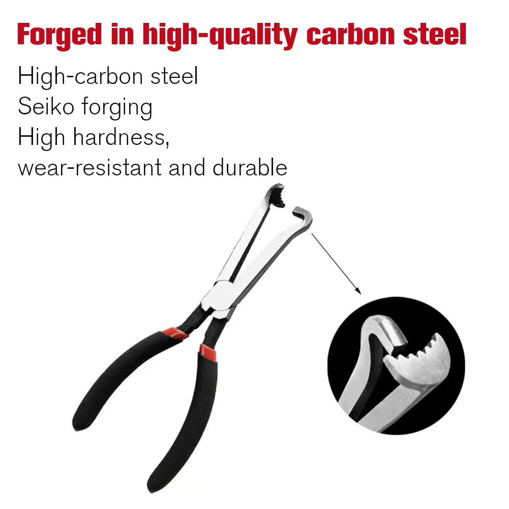 Electrical Disconnect Pliers Carbon Steel Oil Pipe Cutting Tool Wear Resist Spark Plug Removal Plier for Car Repair Accessories