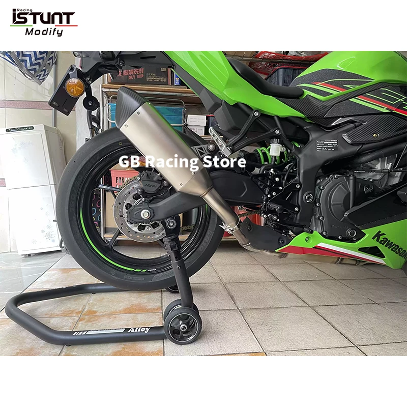 Slip On For KAWASAKI Ninja ZX 25R 2022 2023 Motorcycle Exhaust Replace Carbon Fiber Muffler Moto Escape With Middle Link Pipe - Image 3