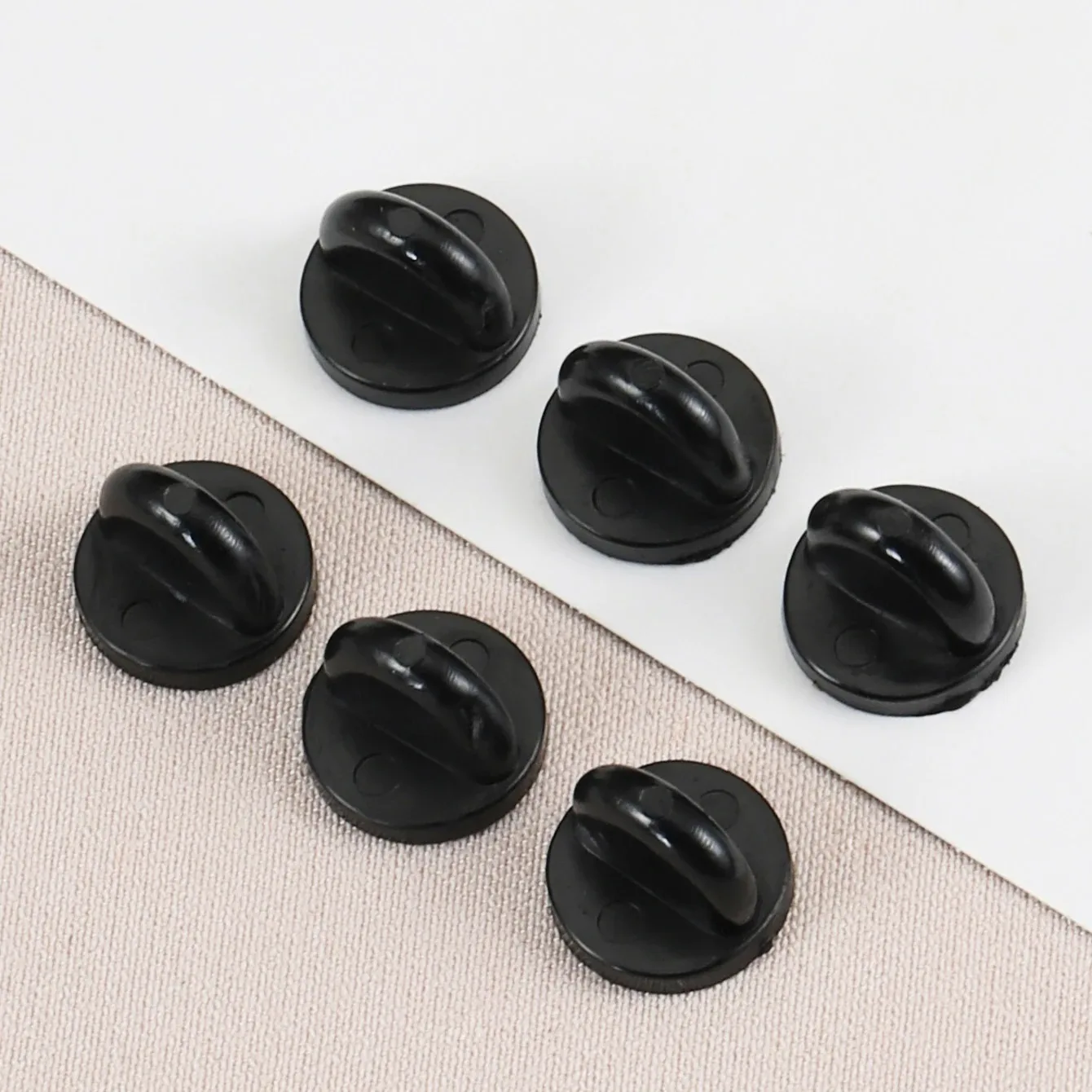 Rubber Brooch Pin Back Squeeze Badge Holders Butterfly Clasp 20-50pcs