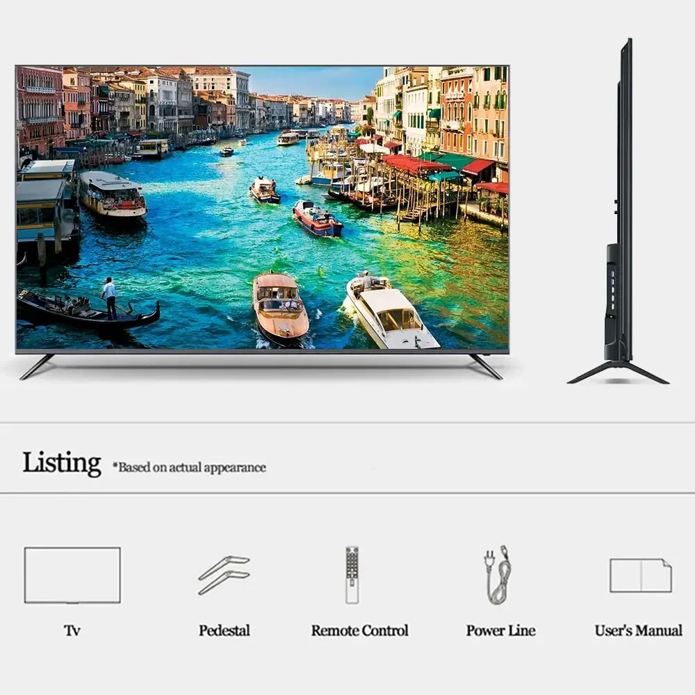 Full Screen Display 65inch Smart TV Television Voice Remote Control TV 65 75 85 Inch Price