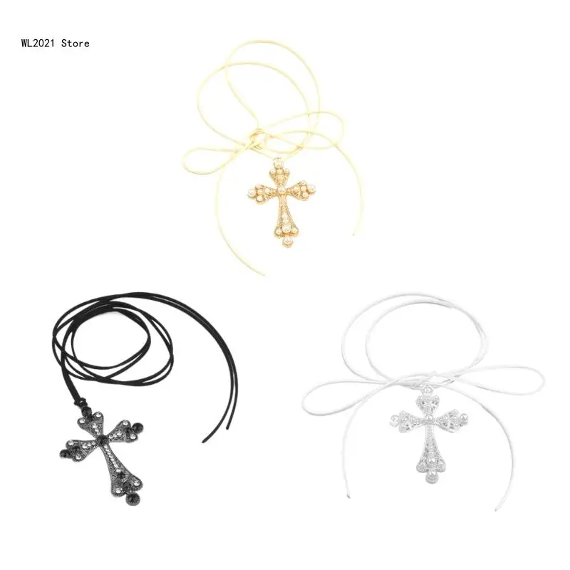 

Halloween Exaggerated Big Pendant Necklace for Women Men Pearls Choker