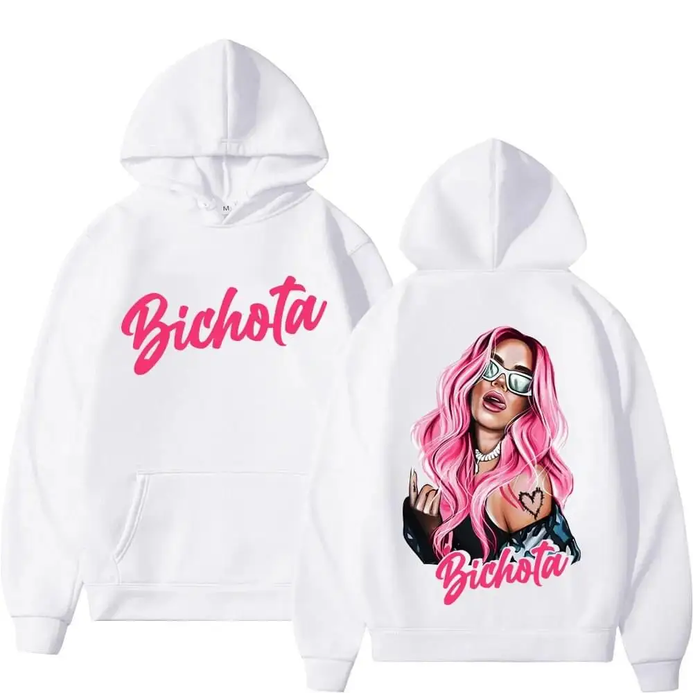 Karol G Album Manana Sera Bonito Print Hoodies Hop Streetwear Hooded Sweatshirts Men Women Loose Casual Pullover Y2K Clothes