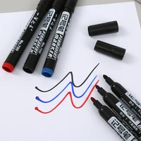 1-100Pcs Waterproof Oil-based Marker Pen Quick Dry Black Blue Red Ink Permanent for Metal Glass Stationery Art School Supply 3