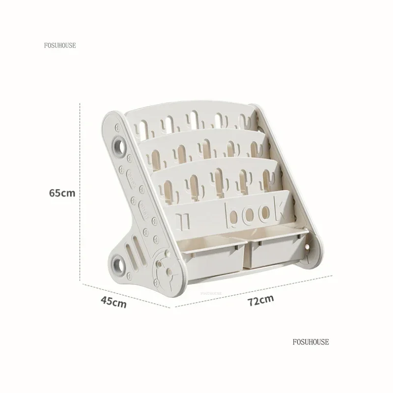 Multi-layer Book Picture Children's Bookshelf Home Floor-standing Book and Toy Storage Rack Large-capacity Children's Bookcases