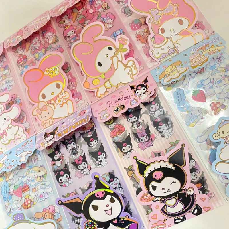 

Melody Jade Laurel Dog Stickers Transparent DIY Stickers Cartoon Kulomi Students Cute Handmade Handbook Stickers Toys