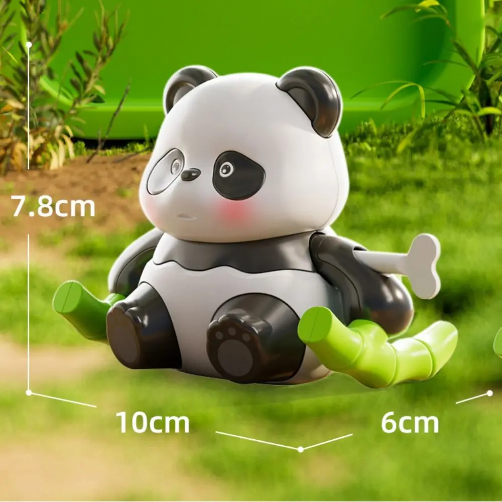 Swing Forward Panda Clockwork Toys Movable Interactive Anime Panda Wind-up Toy Funny Cute Swing Walk Crawling Toys Kindergarten