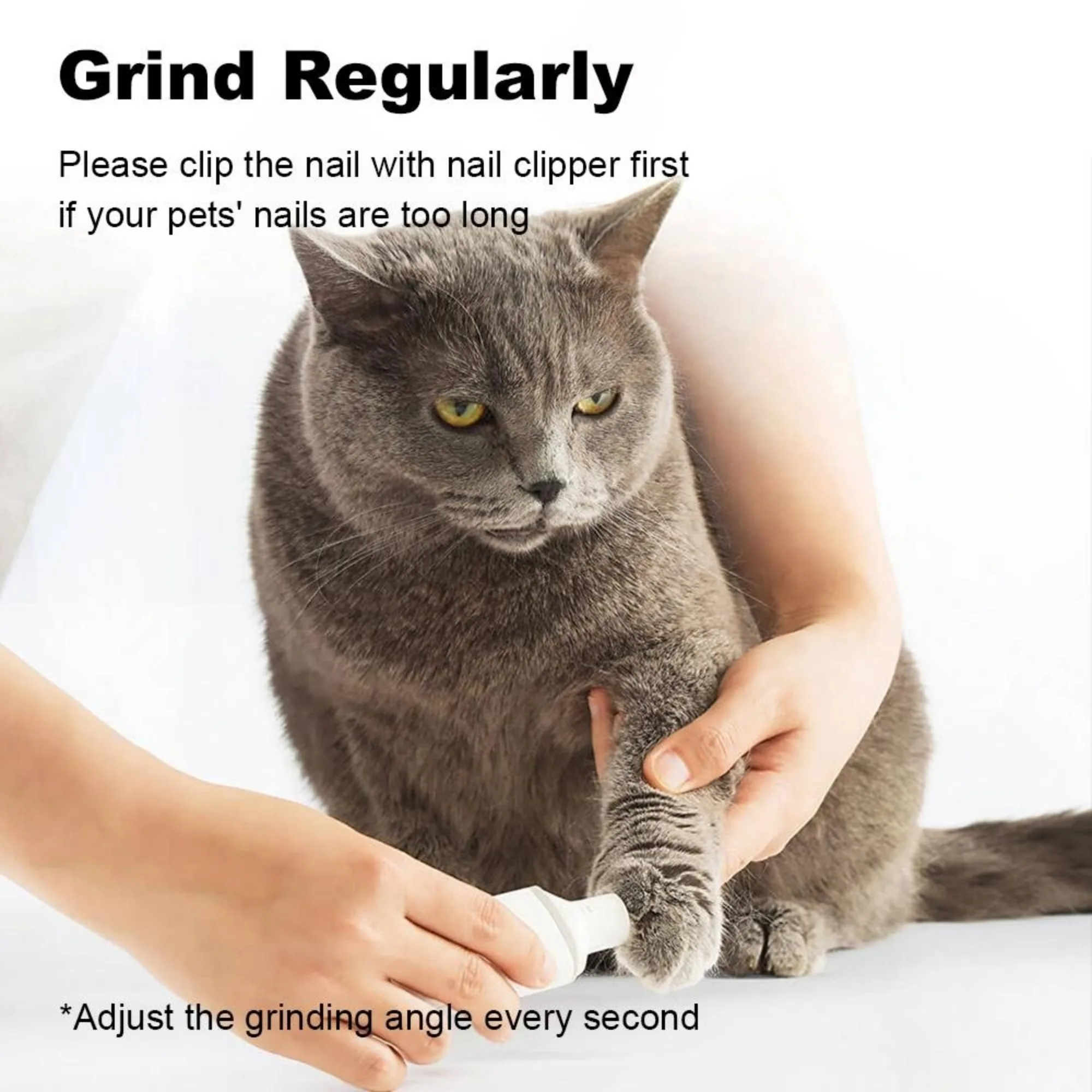 Youpin Pet Nail Clipper Cat Dog Electric Grinder Trimmer Rechargeable Polisher USB Electric Pet Grooming Tool Pawbby