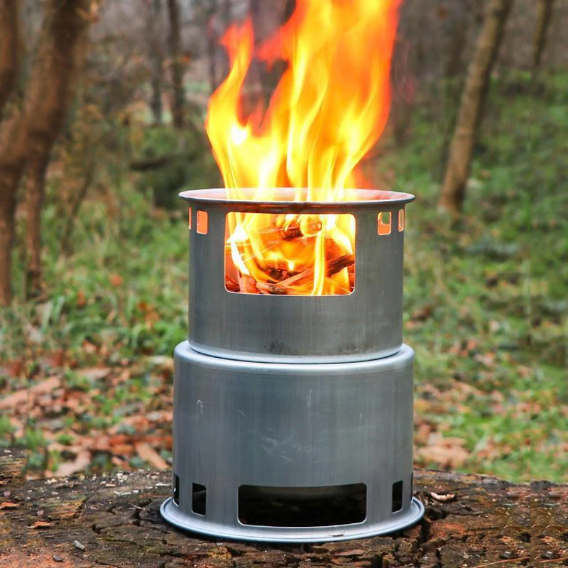 Portable Hiking Camping Picnic Stove Fit For Charcoal Wood Stove Outdoor  Emergency Survival Cooking Tool Supplies - Outdoor Stove u0026 Accessories -  AliExpress