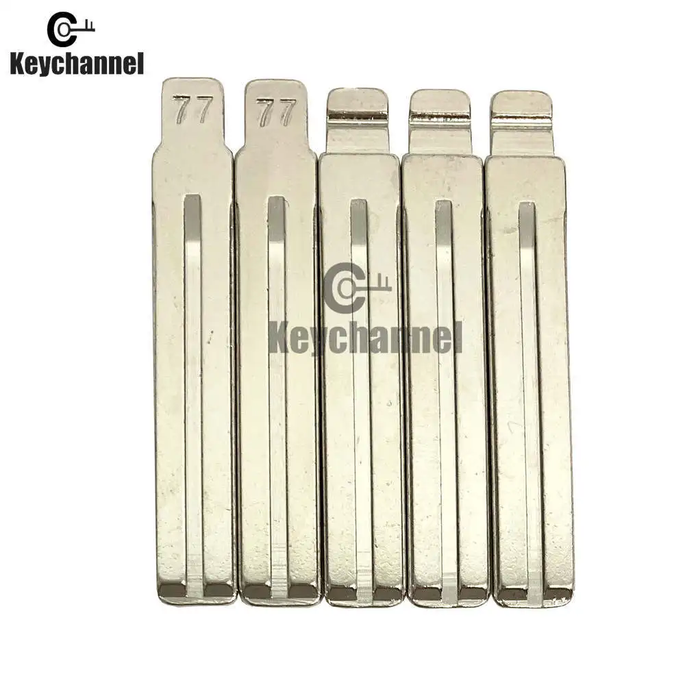 Car Remote Key Car Key NO. 77 KD BLADE Uncut Metal Blank Car Key For KD-X2/KD900/VVDI Remote Blade Lishi TOY48 For Lexus/Toyota/New Subaru 77# 10PCS