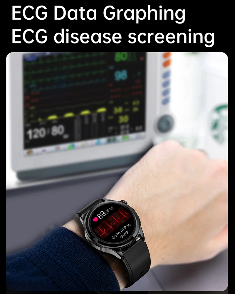  ǰ ü ɹڼ  ƮϽ  ð, ECG + PPG  ȭ, 360x360 Ʈ ġ, 2023 ǰ