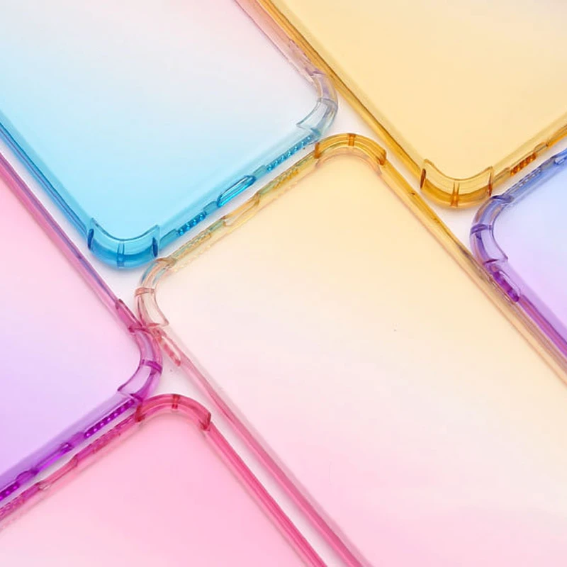 Фото Противоударный чехол-подушка для Sony Xperia 5 V IV 10 1 III II Ace 8, силиконовый чехол из ТПУ с градиентом, противоударный чехол с четырьмя углами №3