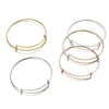 10/20Pcs  Expandable Bangle Adjustable Wire Blank Bracelets For DIY Women Pulseiras Jewelry Making Supplies Accessories 1