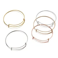 10/20Pcs  Expandable Bangle Adjustable Wire Blank Bracelets For DIY Women Pulseiras Jewelry Making Supplies Accessories 1