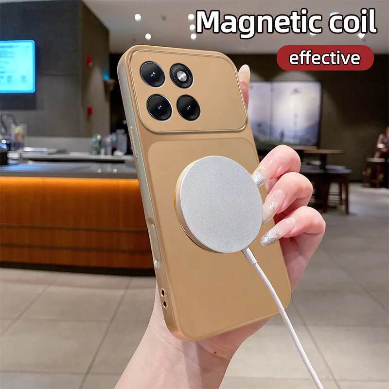AG Metallic Paint Magnetic Phone Case - Enhanced Protection Cover