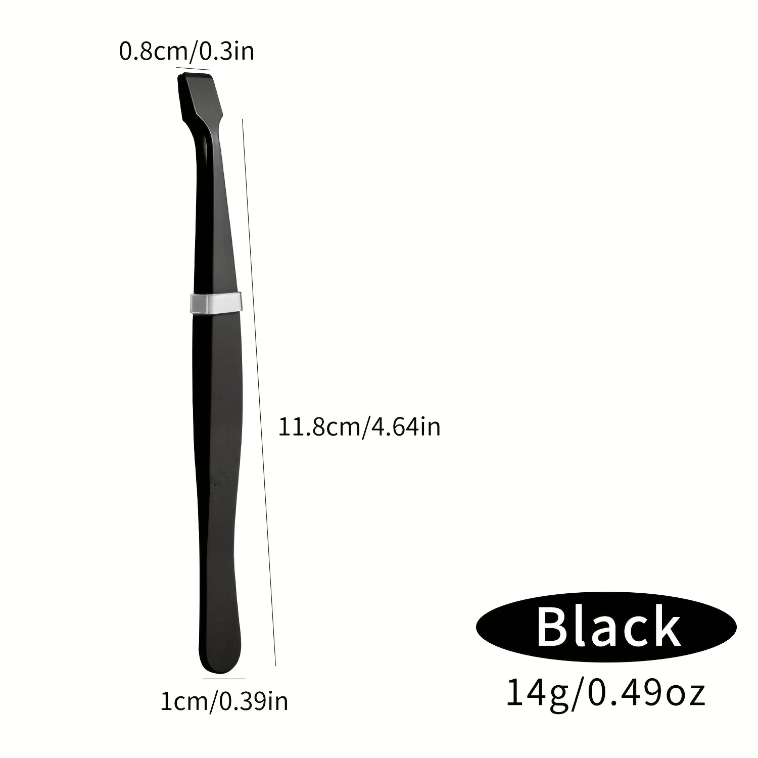 Precision Slender Eyelash and Facial Tweezers - Ergonomic Flat Mouth Design