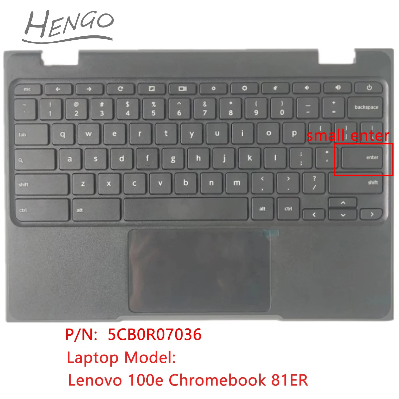5CB0R07036-Black-Original-New-For-Lenovo-100e-Chromebook-81ER-Palmrest ...