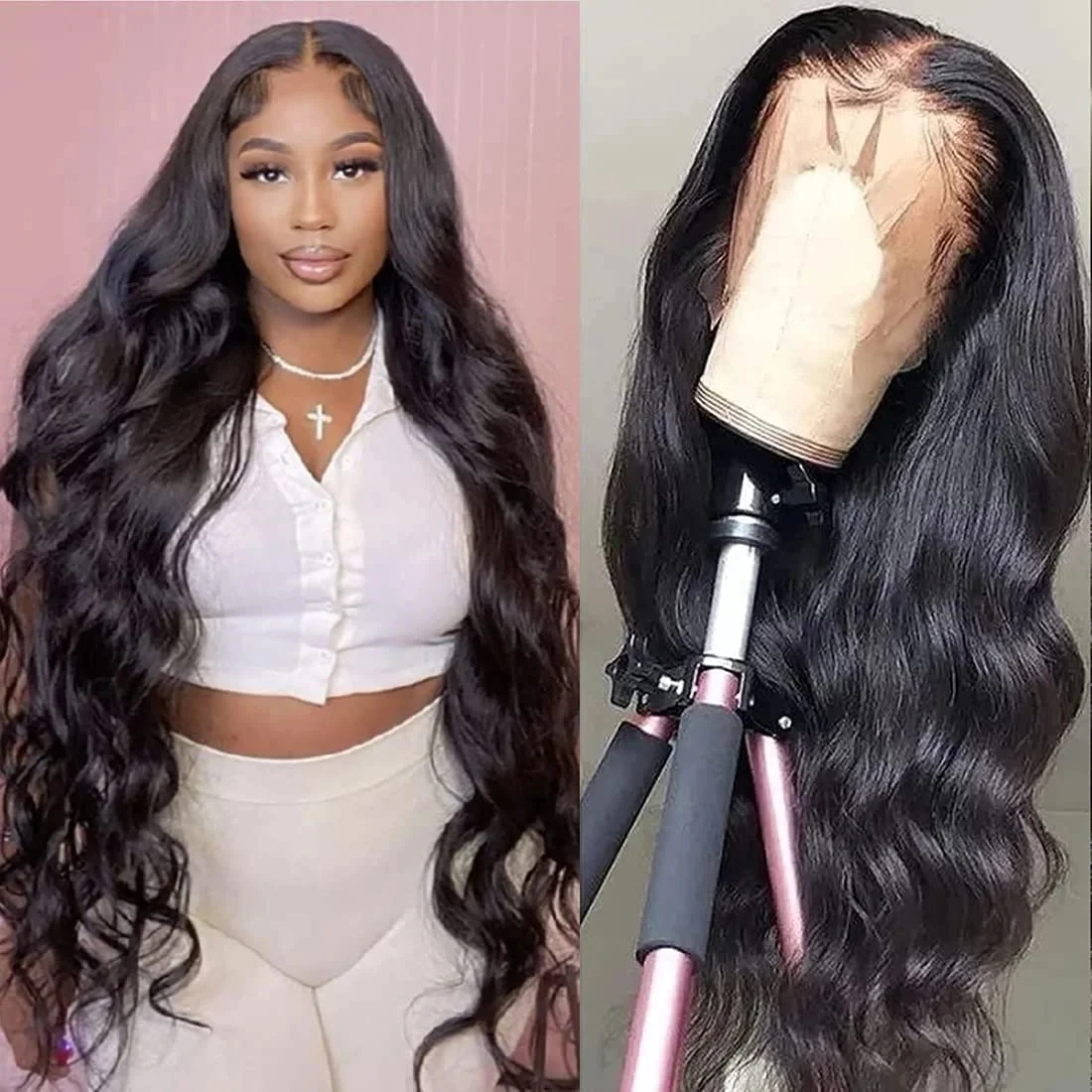 

Body Wave 13x6x1 HD Lace Frontal Wig Glueless Wigs Ready To Wear With Baby Hair Brazzillian Hair Wigs Glueless Preplucked