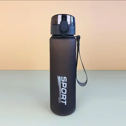 Brand BPA-Free Leak-Proof Sports Water Bottle - High-Quality, Portable & Durable for Hiking and Outdoor Adventures (400ml/560ml) (New Black Sport)