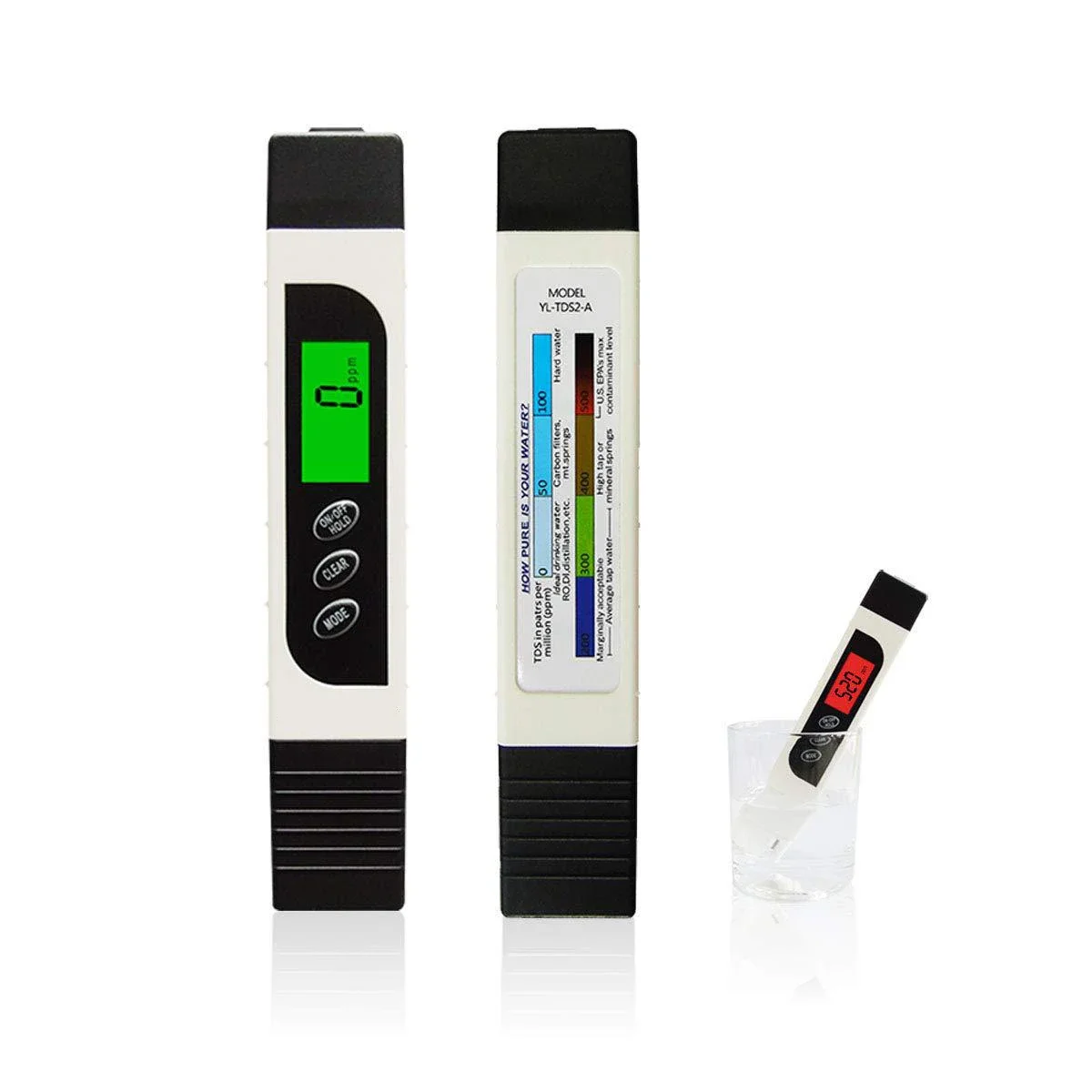 Precision PH Meter TDS&EC&Temperature Digital Water Quality Tester Aquaculture Swimming Pool Laboratory Tester