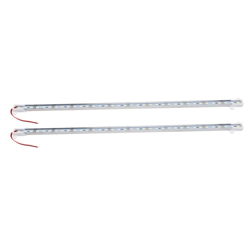 

16X 50CM 12V 36 LED 5630 SMD Hard Strip Light Aluminum Shell With End Cap White