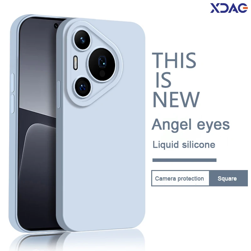 Sleek Soft Matte Silicone Case with Lens Protection – Square Design Back Cover