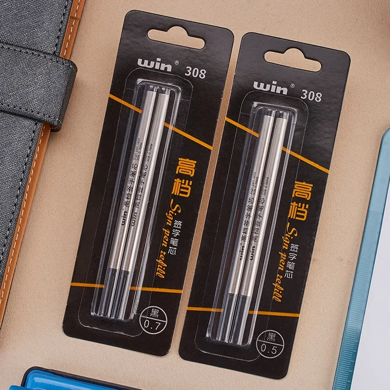 Winning 308 Business Metal Sign Pen Refill 0.5mm 0.7mm Black Refill for Ballpoint/rollerball Pen School Office Supplies 4
