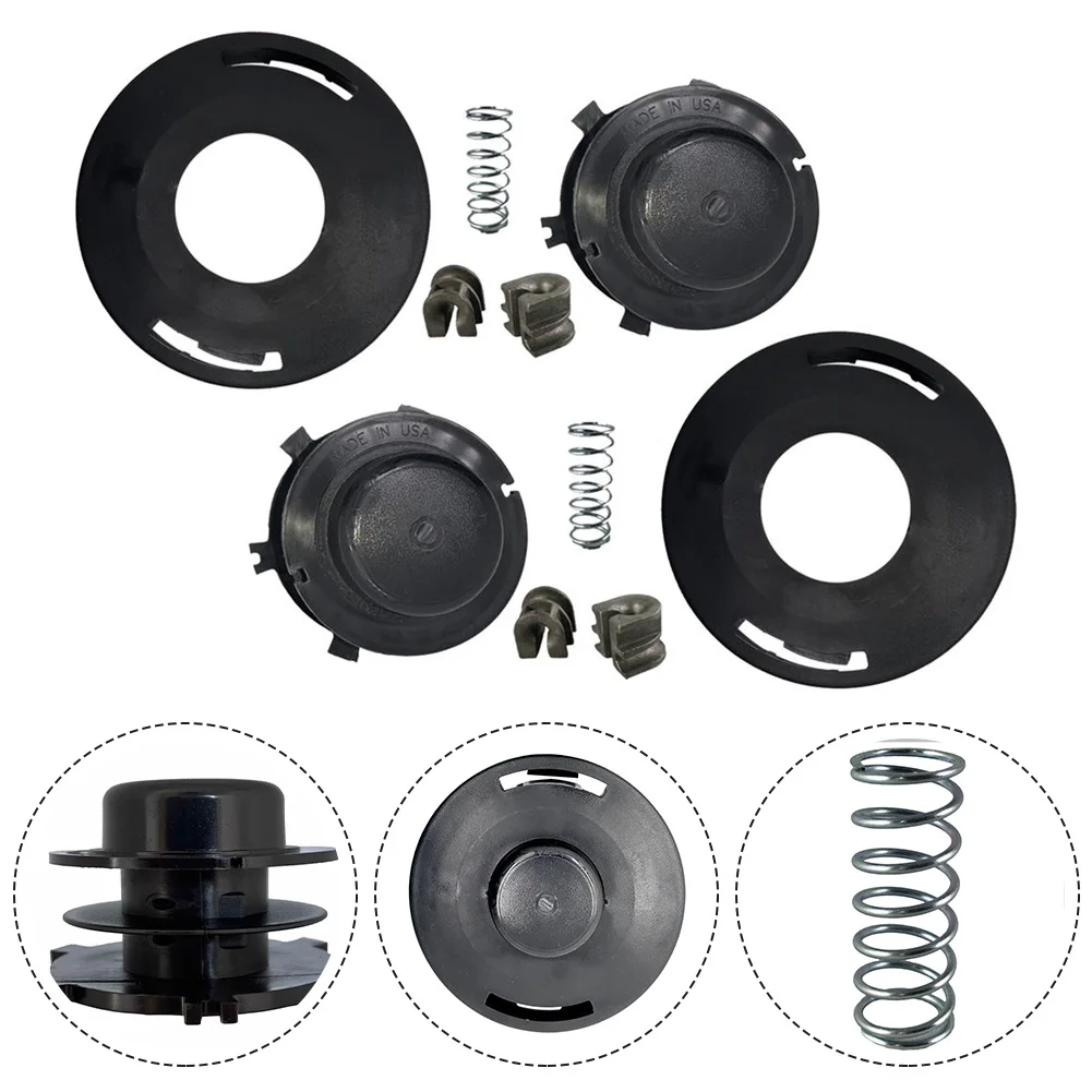 Trimmer Head Rebuild Kit Spool Cover Spring For Stihl 25-2 2Pk FS44 FS55 FS80 FS85 FS90 FS100 40027139708 For Stens 385-563 qualcast cordless strimmer